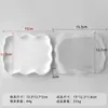 Jiahuimei Placa de Yeso Cemento Decoración Molde de Silicona Resina de Cristal DIY Bandeja de Almacenamiento Molde Alfombrilla