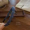Diadema de tela con estampado de leopardo dentada, Moda retro francesa, Pinza para el pelo de alta gama, Accesorio para el cabello, Nuevo 2026