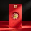 Año Nuevo del Cordero Pegatina Dorada para Teléfono Sobre Rojo Oro Puro 999 Regalo Compañero de Alta Gama Regalo de Reunión Anual de la Empresa Venta al por Mayor