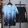 Fabricante Original Verano Deportes Baloncesto Ropa Deportiva para Hombre Marca de Moda High Street Delgado Holgado Casual Traje Deportivo de Moda para Hombre