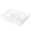 Caja de huevos a prueba de golpes para coche, bandeja de huevos a presión, ranura para caja de huevos de pato frescos para refrigerador, caja de almacenamiento de huevos portátil a prueba de caídas