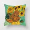 Fronha de Almofada Pintura a Óleo Van Gogh Amazon Capa de Almofada para Sofá Casa Girassol Autorretrato Estrela Impressa
