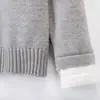 Suéter Henley WHIMNOON "Falso Duas Peças Costurado à Mão" Lã Merino Importada da Austrália