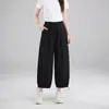 Pantalones de linterna casual hechos a medida estilo coreano para mujer, versión delgada de verano 2026, de cintura alta, con efecto de caída, se pueden usar como pantalones atados al tobillo o pantalones largos