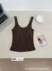 Regata Seamless plus size com decote U, copas fixas e alças largas para mulheres, camada base com lindo design nas costas, pode ser usada como peça externa, com bojos embutidos