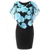 Aliexpress Amazon Nuevo Chal con Estampado de Rosas para Mujer Ajustado que Cubre la Cadera Talla Grande Vestido