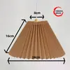Pantalla de Lámpara Plegada de Tela Retro Carcasa Soporte de Lámpara Universal DIY Lámpara de Escritorio Lámpara Colgante Accesorios Pantalla de Lámpara de Pie Reemplazo