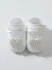 2026 Nuevo Estilo Zapatos de Princesa para Bebé Niña Zapatos para Bebé Recién Nacido 0-1 Año Forma de Corazón Perla Zapatos para Vestido de los Cien Días Suela Suave
