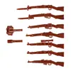 MOC Segunda Guerra Mundial Militar Blocos de Construção Homem Armas Soldados Alemães Exército Soviético Exército dos EUA Peças de Reposição Brinquedos de Partículas Pequenas Transfronteiriço