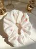 Scrunchies Florais de Cetim Estilo Vintage, Scrunchies Fofos de Tecido com Desenhos para Mulheres, Atacado de Acessórios, Em Estoque Atacado