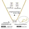 Jieding Joias de Aço Inoxidável 316L Colar de Pedra da Lua Luxo Leve Nicho Titânio Aço Colar Acessório Brincos Resistentes à Cor para Mulheres Transfronteiriço