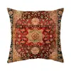 Capa de Almofada Estilo Étnico Retrô Pelúcia Curta Estampa Étnica Boêmia Capa de Almofada Decorativa para Casa