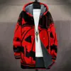 Cardigan con capucha y cremallera suelta para hombre, chaqueta de algodón, 3D digital, sin riesgos, nuevo, independiente de Temu, para hacer tú mismo con imágenes