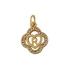 Distrito Lu Europeo y Americano Transfronterizo Retro Circonita Hexágono 26 Letras Inglesas Colgante Luz Lujo Versátil Accesorios de Collar
