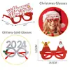 Óculos de Natal 2025 Decoração de Festa Infantil Suprimentos Decorações de Natal Adereços para Fotos Armações de Óculos de Rena