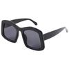 Nuevo estilo montura grande gafas de sol montura tofu moda europea y americana personalizadas Street shooting para mujer para viajes al aire libre celebridad de internet gafas de sol a prueba de sol