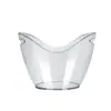 Cubo de Hielo de Plástico Yuanbao, Engrosado y Transparente como Material, para Restaurantes, Bares, KTV, Cubo para Cerveza, Cubo de Hielo para el Hogar, Cubo para Enfriar Champagne