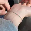 Pulseira Arco-Íris Bolha Doce de Prata Esterlina S925 Pequena Fresca e Doce Nicho Versátil Pulseira Elegante Acessível Luxo Joia de Mão Feminina