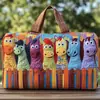 2026 Nova Série Animal Cavalo Transfronteiriça Bolsa de Viagem Acolchoada Portátil para Curta Distância Bolsa Multifuncional para Esportes Fitness