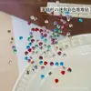 Bolas de Pedrería Sin Base de 3 mm Decoraciones para Uñas, Productos Terminados Coloridos tipo Caramelo Soda Brillante, Pedrería Mixta para Uñas