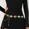 Cadena de Cintura de Metal Tallado Vintage Transfronteriza para Mujer, Cinturón de Cintura Versátil Estilo Étnico, Cinturón Bohemio, Accesorio de Cintura al por Mayor