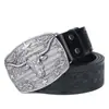 Cinturón Vaquero Occidental Transfronterizo, Estilo Nuevo con Hebilla Grande de Cabeza de Toro, Cinturón de Moda Juvenil, Cinturón para Ropa Exterior Estilo Callejero Americano