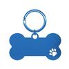 Venta al por mayor transfronteriza de acero inoxidable hueco hueso mascota metal etiqueta de identidad anti-pérdida etiqueta para perro colgante llavero colgante