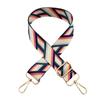 Nueva correa de hombro ancha con diseño de flor de transferencia de calor de color, accesorios de embalaje para bolsos de moda, correa de hombro cruzada, correa larga con borde cruzado
