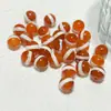 Pulsera de Ágata Roja con Accesorios de Cuentas, Cuentas Separadoras, Cuentas Sueltas, Cuentas Redondas para Joyería DIY