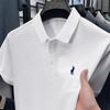 [Descuento de Marca] Camisa Polo de Manga Corta para Hombre Paul Color Sólido Más Fácil de Combinar Etiqueta Pony Algodón Puro Cuello Camisero Camiseta de Media Manga