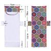 Suministros del Fabricante Funda para Silla de Playa Estilo Retro Bolsa para Toalla Impresión Digital Serie Geométrica Funda para Sillón Bolsa para Toalla de Playa