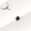 Accesorios de Tachuelas para Labios de Circonita de Cobre Transfronterizos, Aretes de Hilo Externo M0.9 con Cadena de Corazón, Accesorios de Tachuelas para Hélice Auricular, Joyería