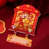 Ímã de Geladeira Deus da Riqueza Ano Novo Estilo Chinês Festivo Criativo Bênção Desenho Animado Deus da Riqueza Ímã Presente Prático Ins