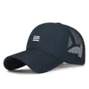 Gorra Deportiva de Verano para Exteriores Transpirable de Secado Rápido con Media Malla Bordada Casual para Pesca Protector Solar Delgada Gorra de Béisbol Transfronteriza
