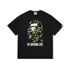 26 Novo Estilo de Verão Cabeça de Macaco Marca Japonesa da Moda Unissex Solta Casual Versátil Algodão Puro Manga Curta Camiseta Estilosa