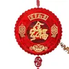 Pingente de Bênção do Ano Novo do Cavalo Decoração de Nó Chinês de Ano Novo Suprimentos de Decoração de Cena do Festival da Primavera Pingente para Pendurar