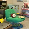 Sillón Pequeño Perezoso, Silla de Ocio Dewey Linger, Giratorio, Adecuado para Salas de Estar Pequeñas, Sillón Individual Vintage de Diseñador
