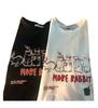Camiseta de manga corta unisex con estampado de letras de algodón puro para commuting Verano 2026 con estampado creativo 8218 #