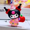 Adornos Grandes y Lindos de Kuromi de Dibujos Animados de Plástico Blando Colgante para Bolsa de Kuromi Decoración para Pastel Regalos para Puesto Callejero de Repostería