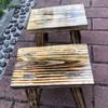Taburete pequeño de madera antiguo Taburete para adultos Madera maciza Cuadrado Sala de estar Taburete pequeño Taburete de baile engrosado de cuatro patas Banco pequeño