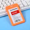Porta Credencial Transparente de Doble Cara Tarjeta de Acceso de Fábrica Tarjeta Escolar de Estudiante Tarjeta de Comedor Insignia de Trabajo Insignia