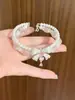 Pulsera Pesada de Doble Capa con Cuarzo Rosa Natural Ensamblado con Perlas Swarovski, Moño, Gota de Agua para Mujer, Regalo de Cumpleaños de Nicho de Alta Gama