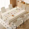 2026 Novo Estilo Toalha de Mesa Impermeável à Prova de Óleo Lavável Resistente ao Calor Retangular de Couro de Cordeiro de Alta Qualidade Capa para Mesa de Centro