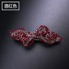 Presilha Acessório de Cabeça Laço Grampo de Cabelo Feminino Franja Parte de Trás da Cabeça Grampo de Cabelo para Mãe Médio Horizontal Mola Strass Top Combina com Tudo