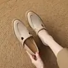 Zapatos retro estilo francés de piel suave Mary Jane con suelas gruesas y tacones robustos, una nueva colección primavera/otoño, versátiles zapatos de tacón bajo con punta fina para el trabajo, tacones altos para mujer
