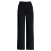 Calça de Veludo Chenille Elegante de Perna Larga para Mulheres, Novo Estilo Outono/Inverno 2026, Caimento Solto, Emagrecimento, Calça Casual Reta com Caimento