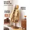 Perchero de madera maciza, tendedero de madera de una barra, estante simple moderno de pie para dormitorio