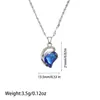 Collar Transfronterizo de Acero de Titanio Europeo y Americano, Collar con Colgante de Diamante Incrustado en Cobre de Lujo Ligero de Gama Alta, Cadena para Clavícula, Venta al por Mayor Directamente del Fabricante en Stock
