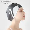 Gorro de Natación para Mujer con Protección para Orejas y Cabello Largo, Talla Grande, Circunferencia de Cabeza Grande, Impermeable, Margarita de Silicona Suave