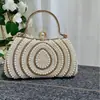 Venta Caliente Transfronteriza de Amazon Vestido de Noche de Perlas para Mujer Bolso de Mano con Incrustaciones de Diamantes Bolso de Mano Bolso de Hombro